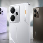 : "Realme 14 Series smartphones displayed with sleek design and vibrant colors.