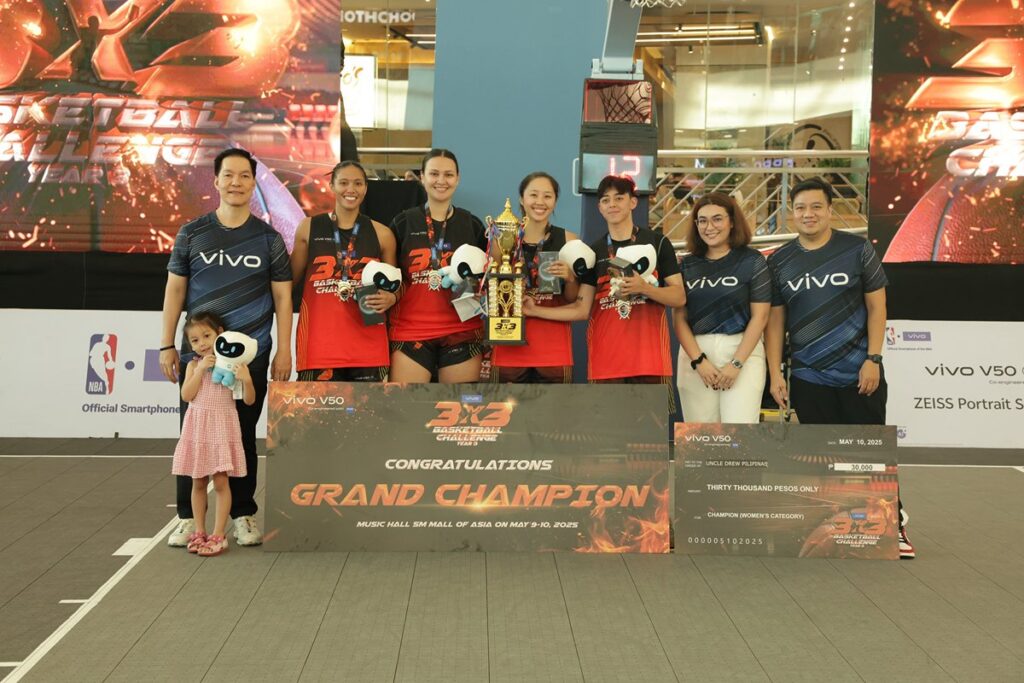 Spurs' Jeremy Sochan supercharged vivo's 3x3 Basketball Challenge Year 3 Grand Finals 89 Women s Division Grand Champion 1