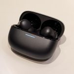Redmi Buds 6 Pro wireless earbuds in sleek black with touch controls and ergonomic design for premium audio.