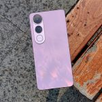 : "Vivo V50 Lite smartphone with sleek design and large display.