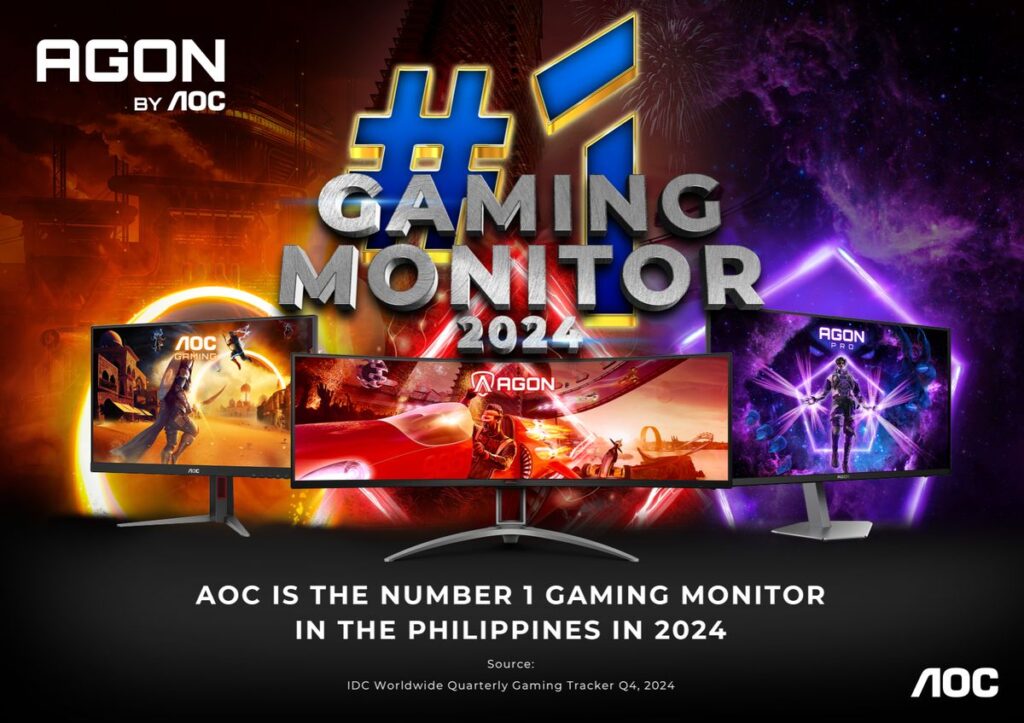AOC Monitors Dominates 2024 as the Number 1 Gaming Monitor in the Philippines 87 AOC NUMBER 1 GAMING MONITOR 2024