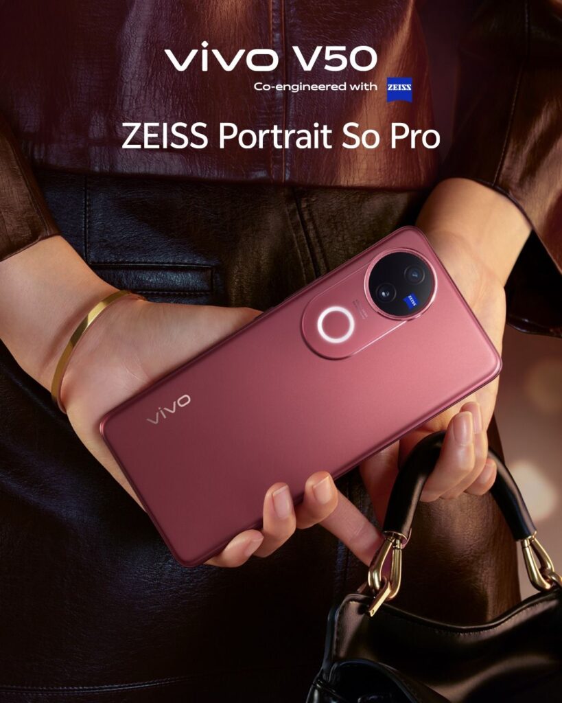 Head back to school in style with vivo V50 in Ancora Red 90 vivo V50 1