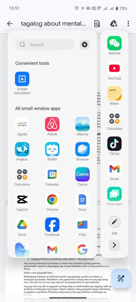 vivo V50 AI Screen Translation 1