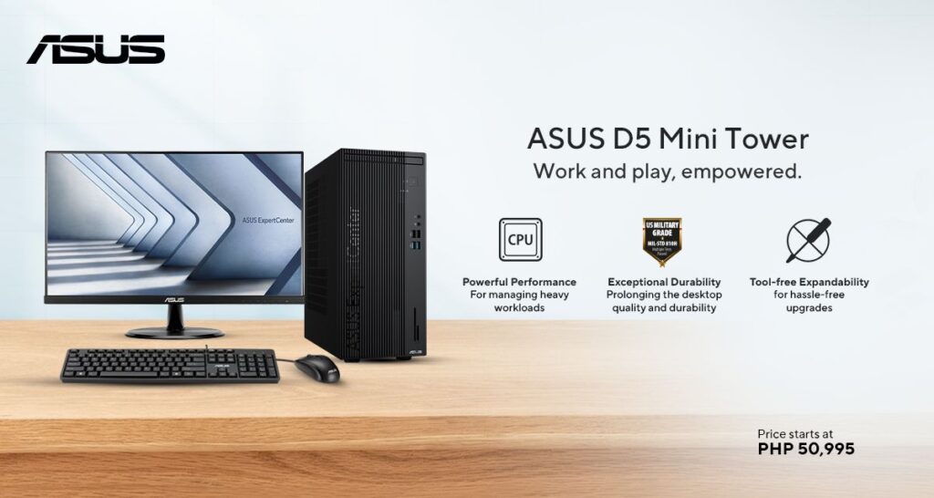 ASUS Launches New Desktops and All-in-One PCs in the Philippines 89 ASUS D5 Mini Tower