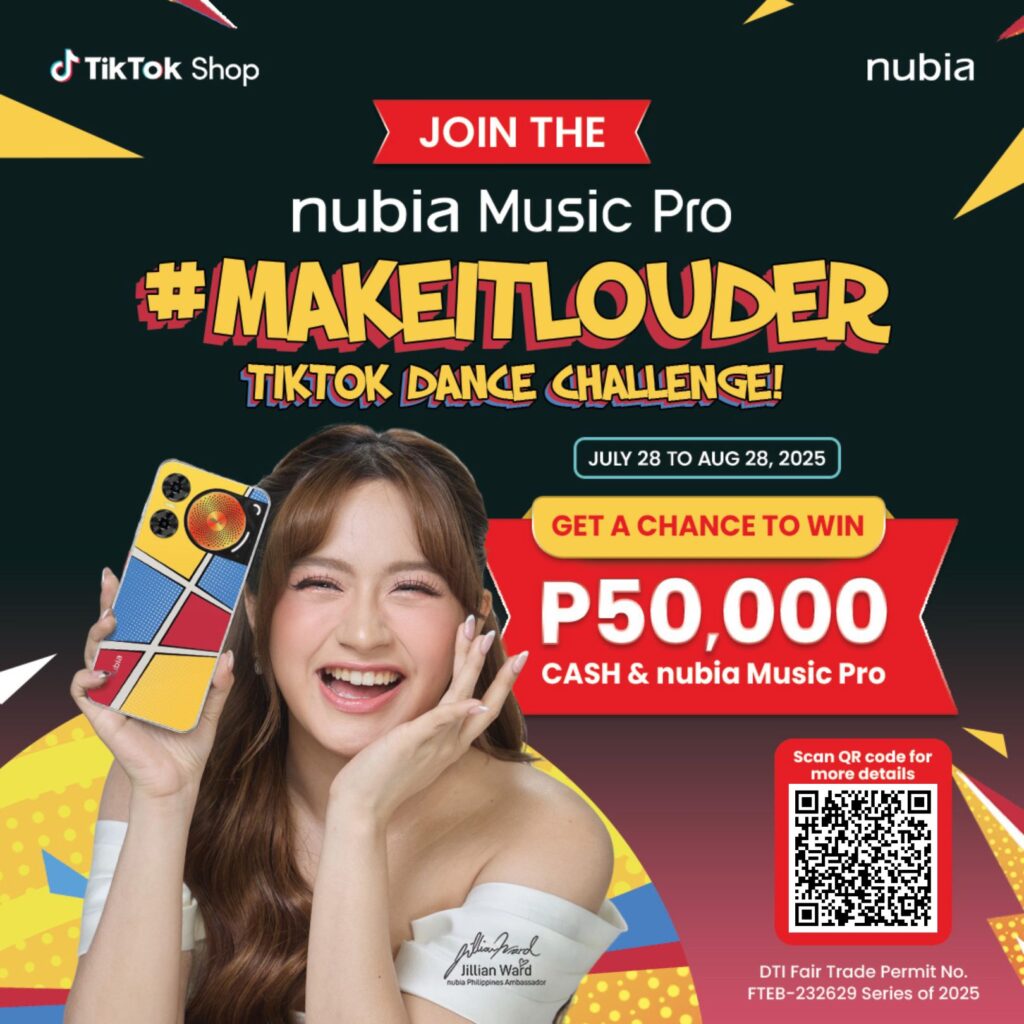 nubia Music Pro launches on TikTok with #MakeItLouder Dance Challenge; over PHP 200K in prizes up for grabs 90 PR Banner nubia Philippines Teases Music Pro Launch with TikTok Dance Challenge Over ₱200K in Prizes and Exclusive Deals Banner