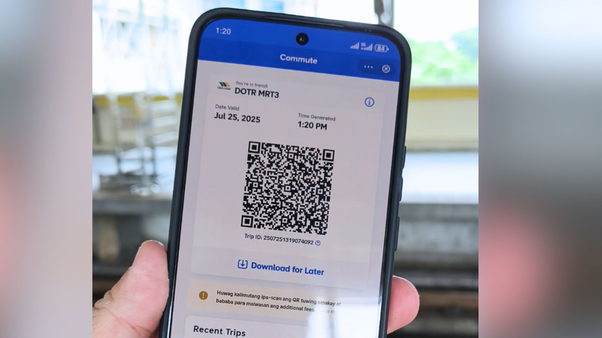 how to use gcash commute qr mrt3