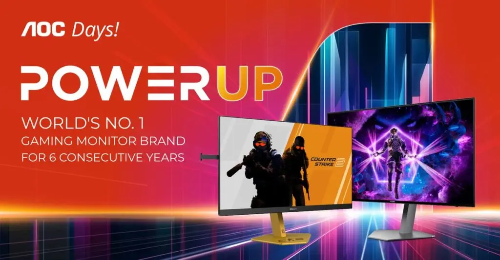 AOC Days 2025: Power Up with the World's No.1 Gaming Monitor Brand 85 AOC DAYS 2025 PR Banner 1