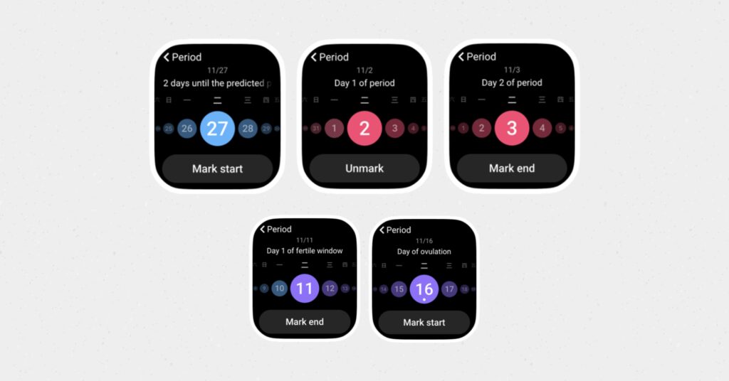 Get real-time health data with vivo Watch GT 90 vivo Watch GT Period Monitoring