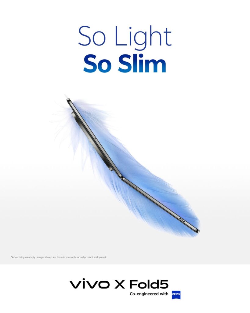 So Light, So Strong: vivo X Fold5 arriving this August 91 vivo X Fold5 6 1