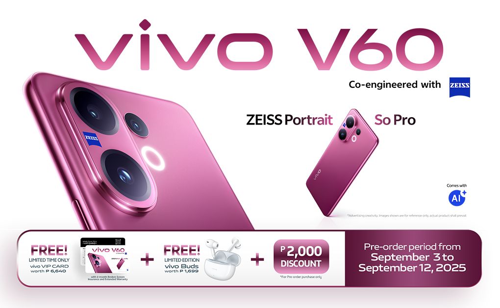 vivo V60 now official in the Philippines, priced 92 1020x628px article banner V60 pre order article banner