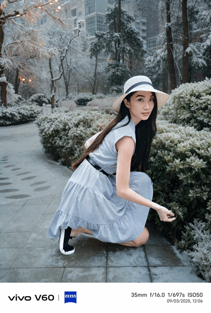 Max Collins, rising creators bring vivo V60's AI Four-Season to life 90 Cassandra Chen