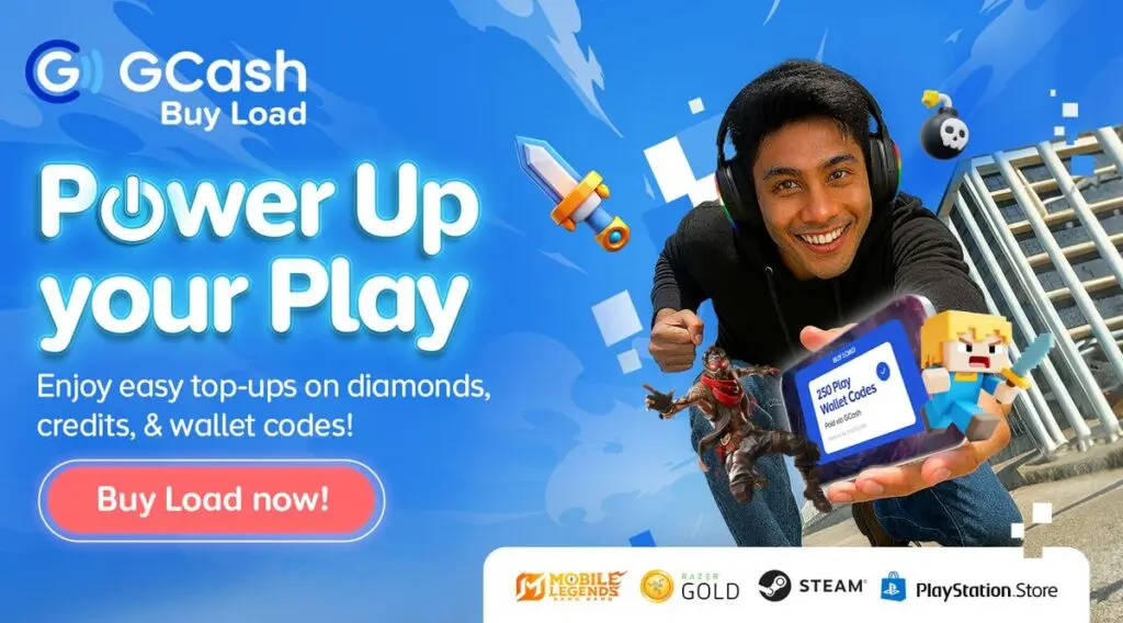 GCash Power Your Play with GCash photo 1 BUY LOAD 1