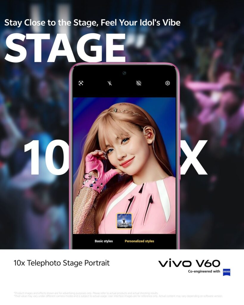 vivo V60 now official in the Philippines, priced 88 vivo V60 10x Telephoto Stage Portrait 1