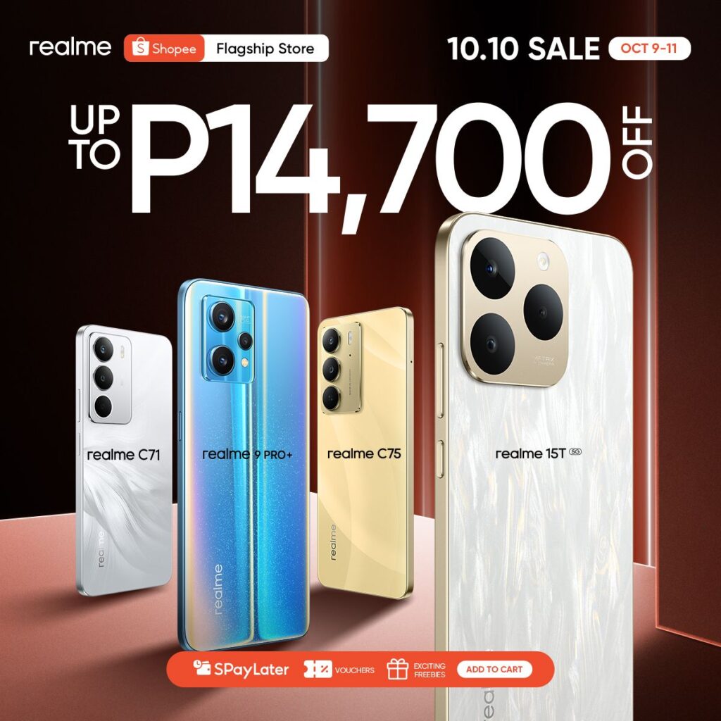 realme offers big discounts this 10.10 on select smartphones via Shopee and TikTok 87 10.10 KV 1