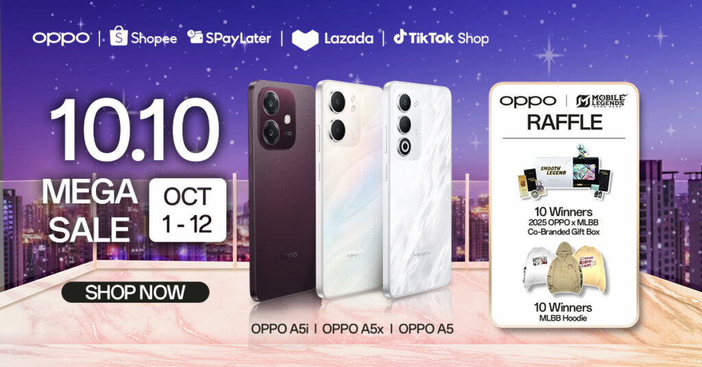 OPPO launches 10.10 Mega Sale with MLBB prizes, discounts, and freebies 87 KV