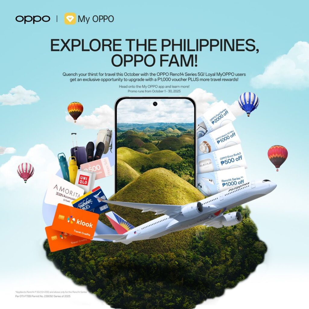 Travel, Tech Prizes up for OPPO Reno14 Series 5G buyers 82 OPPO Reno14 Series 5G x My OPPO App 1