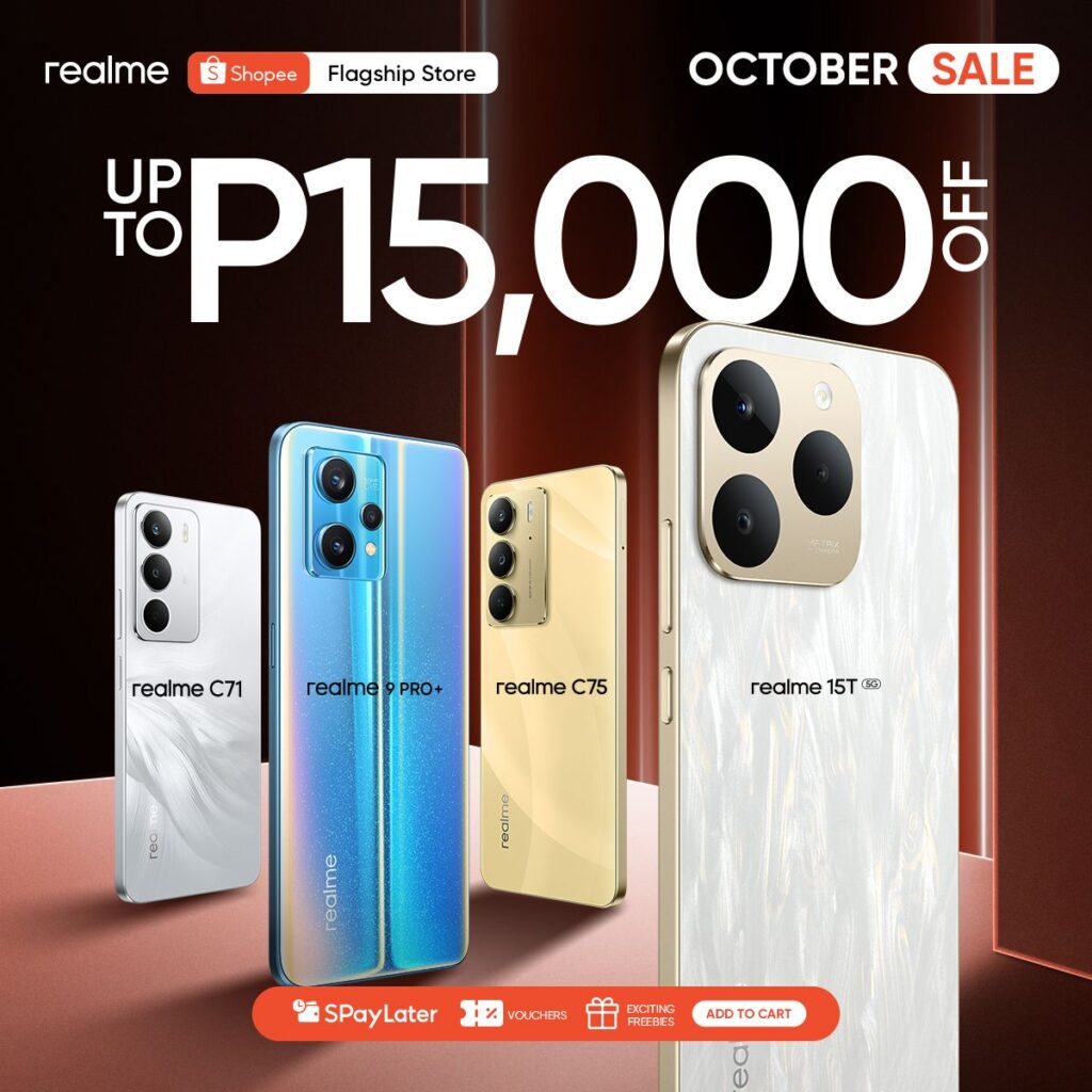 realme Launches October Smartphone Price Drops on Shopee and TikTok Shop 87 October Sale PR 1
