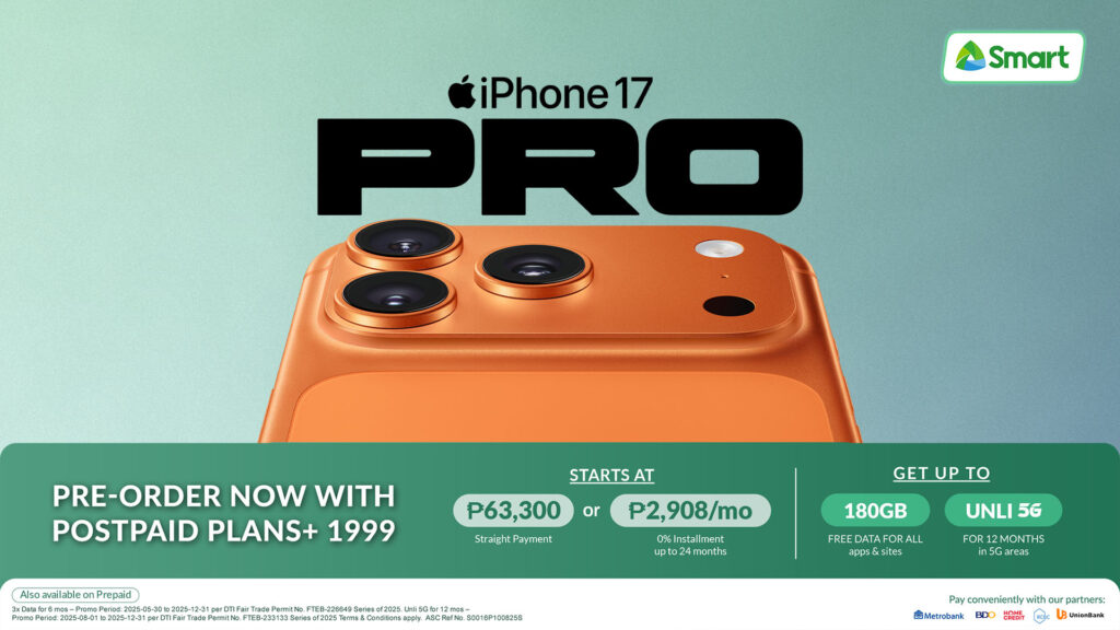 Smart opens iPhone 17 series pre-orders with exclusive data rewards, lifestyle perks 90 SmartiPhone17Pro