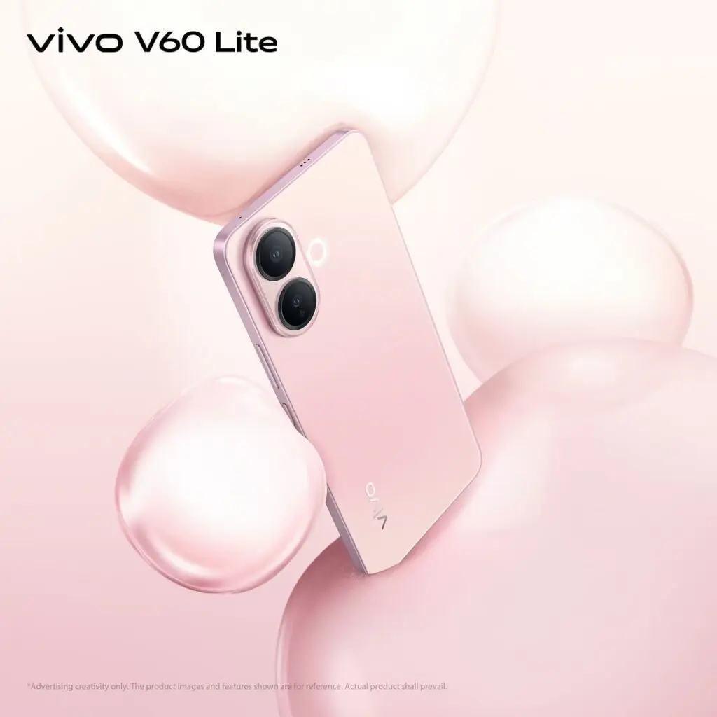 vivo V60 Lite in Pop Pink 1