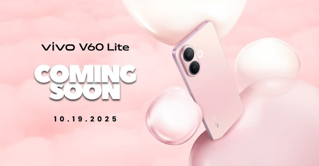 vivo V60 Lite brings Pop Pink, chic design on October 19 87 vivo V60 Lite teaser 1 1