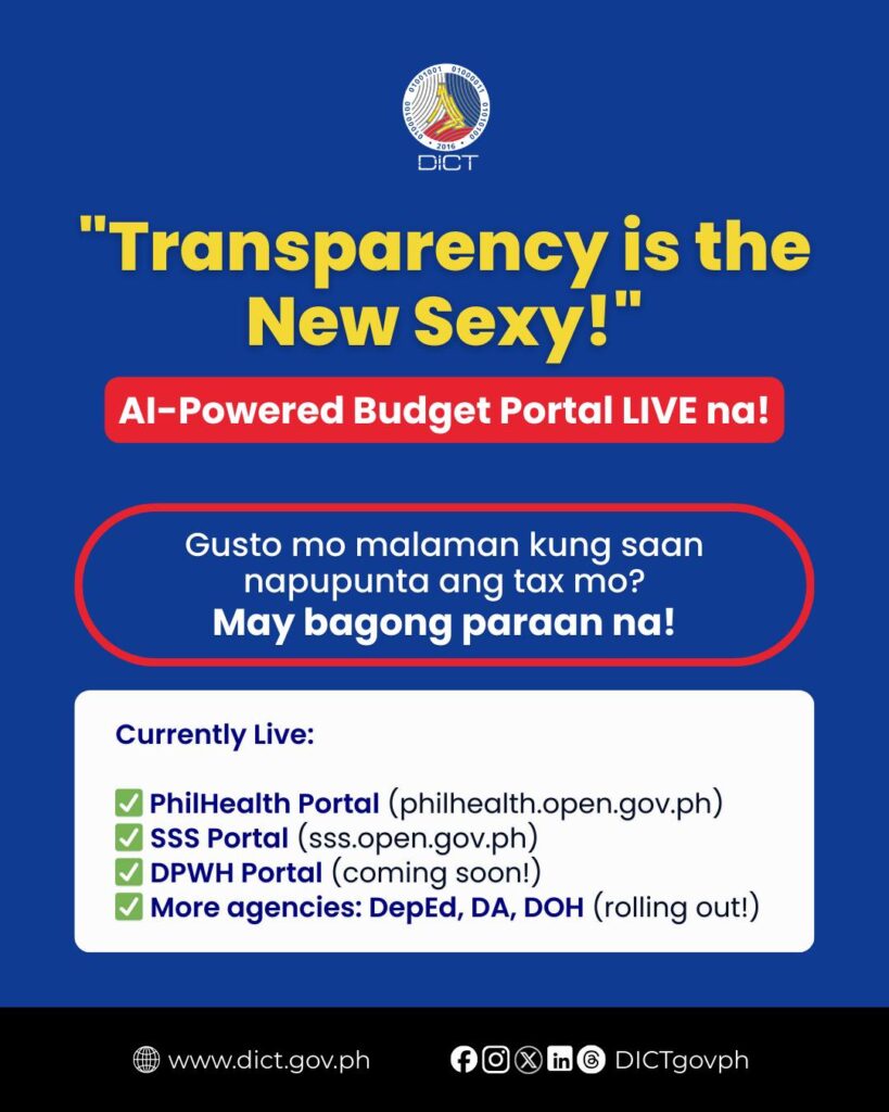 DICT turns to AI to build government budget transparency websites 88 598404680 1282416473922978 6256589353792795596 n