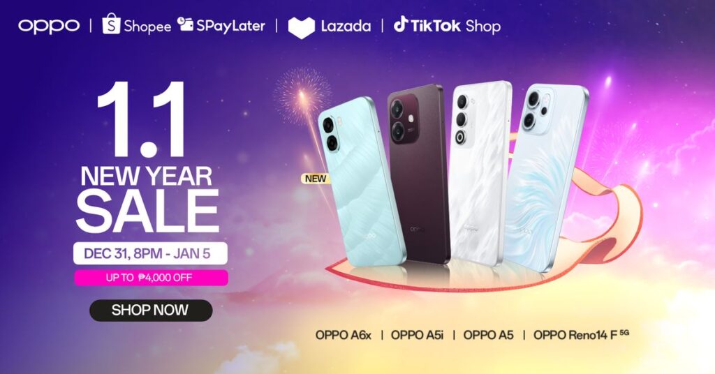 OPPO Philippines outs 1.1 New Year Sale across online platforms 87 OPPO 1.1 Sale 2026