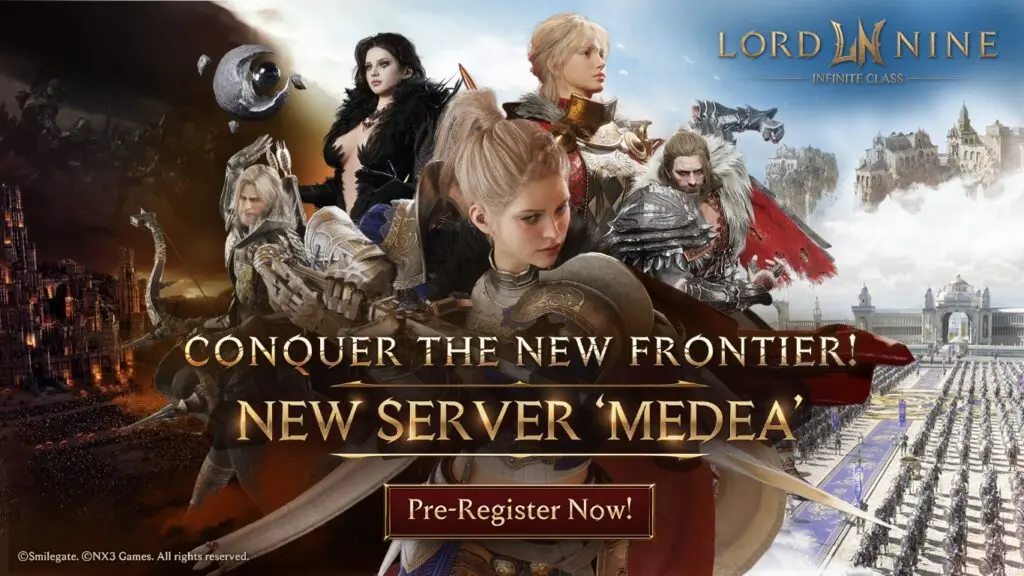 Smilegate opens Medea, new Lordnine: Infinite Class server 86 703