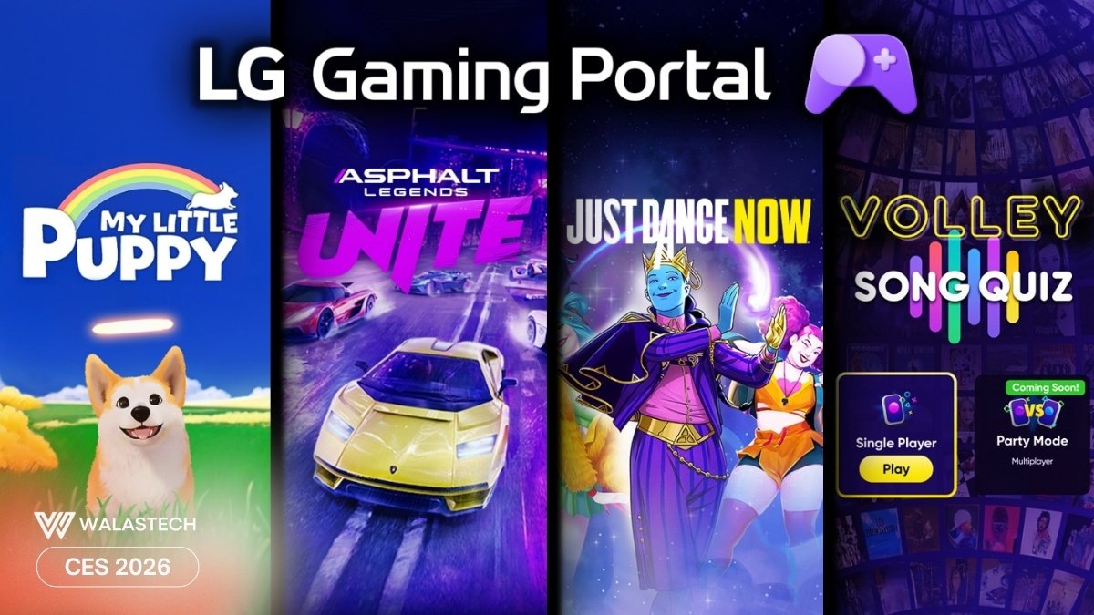 LG expands LG Gaming Portal with new cloud and casual games for Smart TVs 86 CES 2026 Social Cards 2