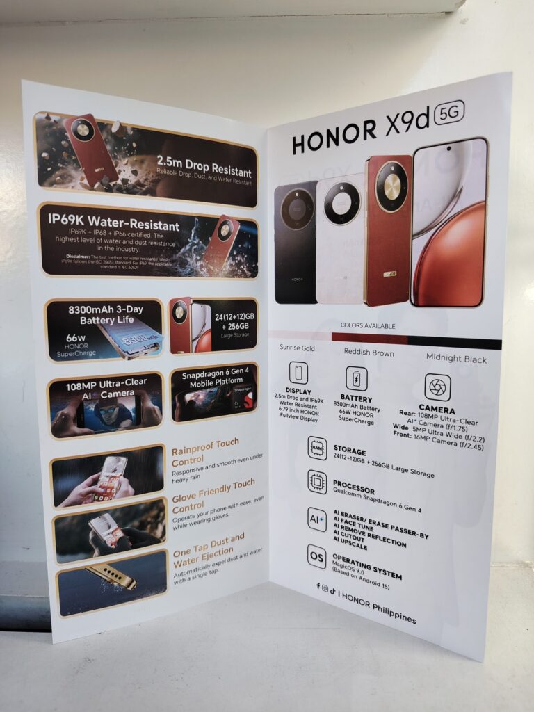 honor x9d 5g philippines specs