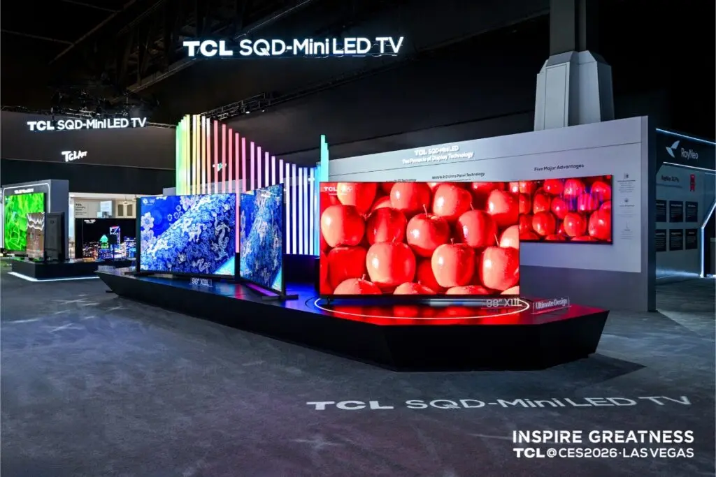 TCL shows new display tech, smart home devices, and AI products at CES 2026 86 TCL Displays the Future of Visual Technologies and Intelligent Living with Groundbreaking Products and Solutions at CES 2026 3