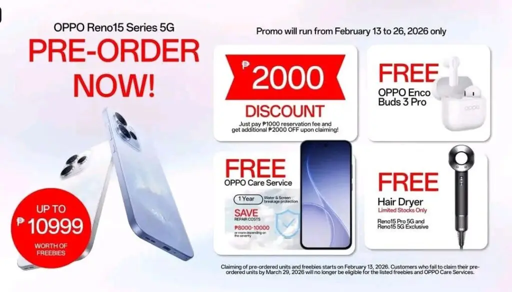 OPPO Reno15 F 5G, 15 5G, 15 Pro 5G: Price, Pre-order details in the Philippines 90 FB IMG 1770198296501