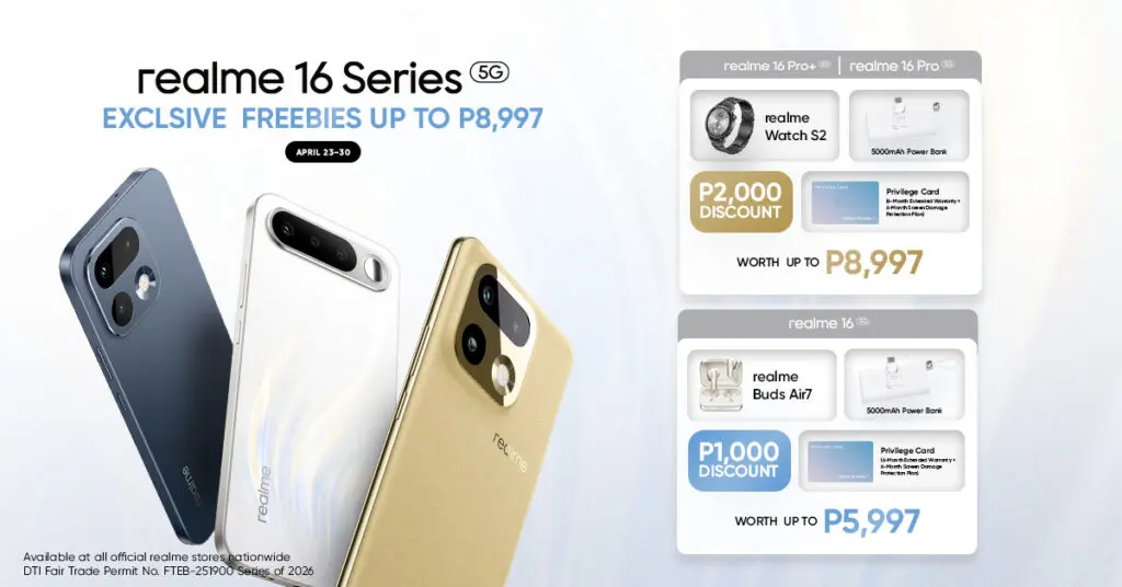 realme 16, Pro, Pro+ now official in the Philippines; priced 89 Pre order KV