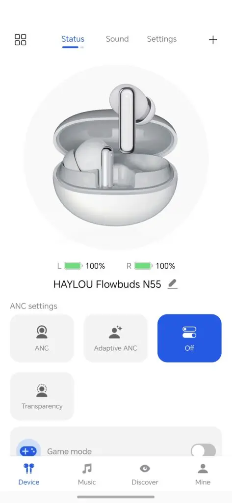 HAYLOU Flowbuds N55 Review: Best Balance 92 Screenshot 20260402 045712 com yingsheng haylousound HomeActivity
