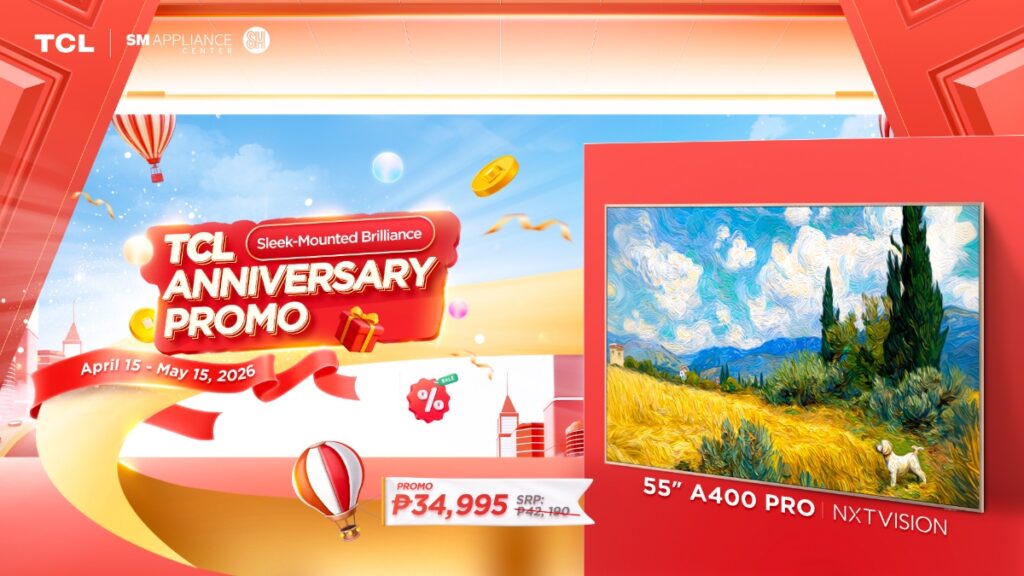 TCL marks 26th anniversary in PH with QD Mini-LED TV deals 88 TCL Promo 55 A400 Pro Nxtvision at SM.jpg filename UTF 8TCL Promo 55 A400 Pro Nxtvision at SM