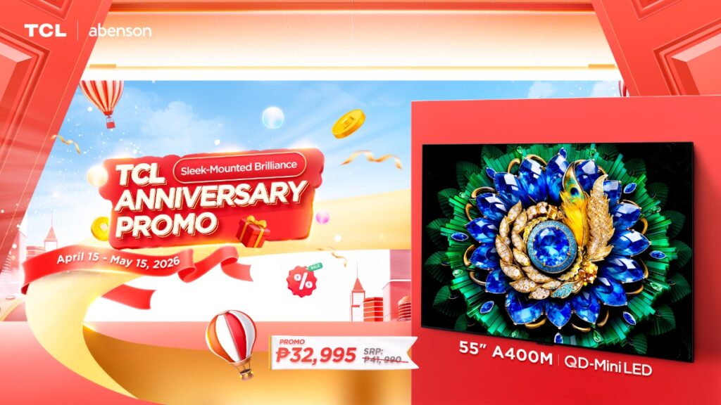 TCL marks 26th anniversary in PH with QD Mini-LED TV deals 87 TCL Promo 55 A400 at Abenson.jpg filename UTF 8TCL Promo 55 A400 at Abenson