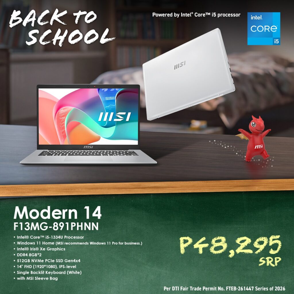 MSI Back-to-School Promo: Big Savings, E-Vouchers Worth Up to PHP 5,000 89 image 14