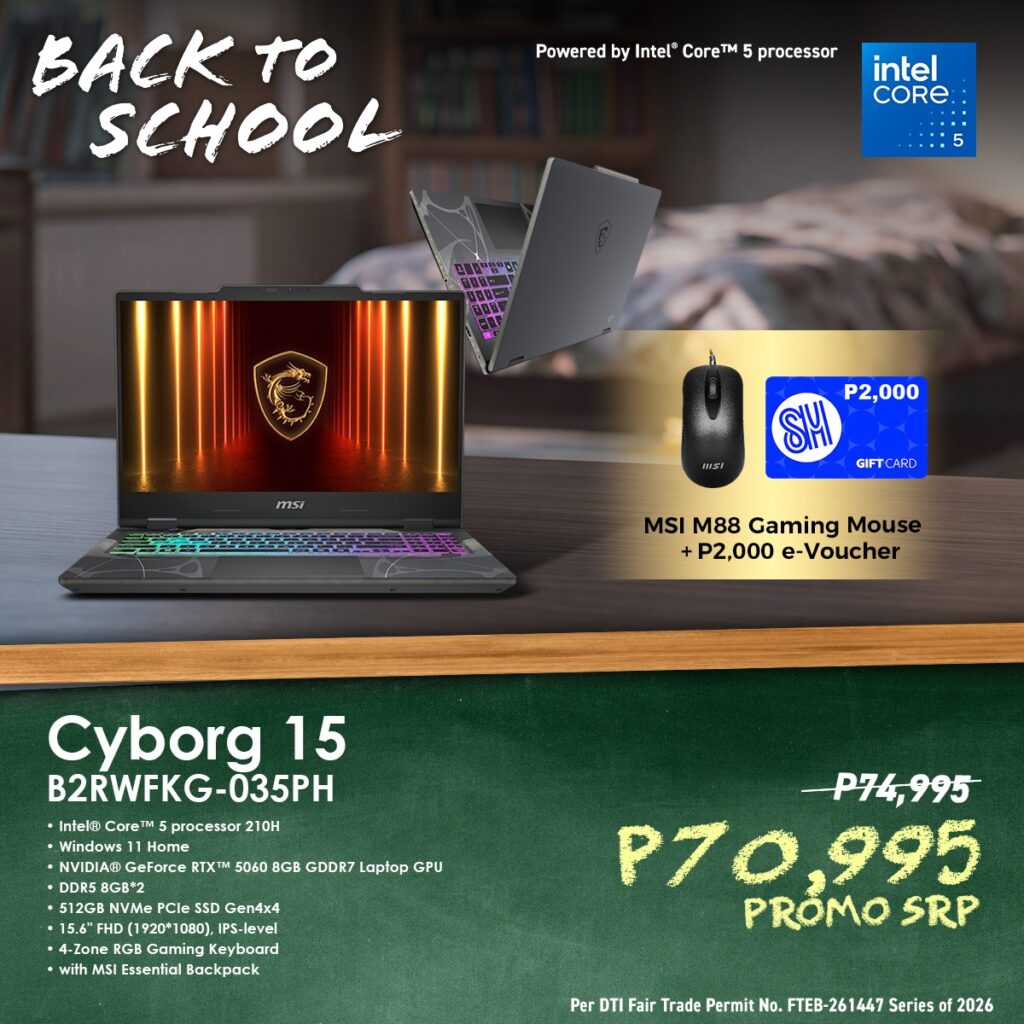 MSI Back-to-School Promo: Big Savings, E-Vouchers Worth Up to PHP 5,000 90 image 16