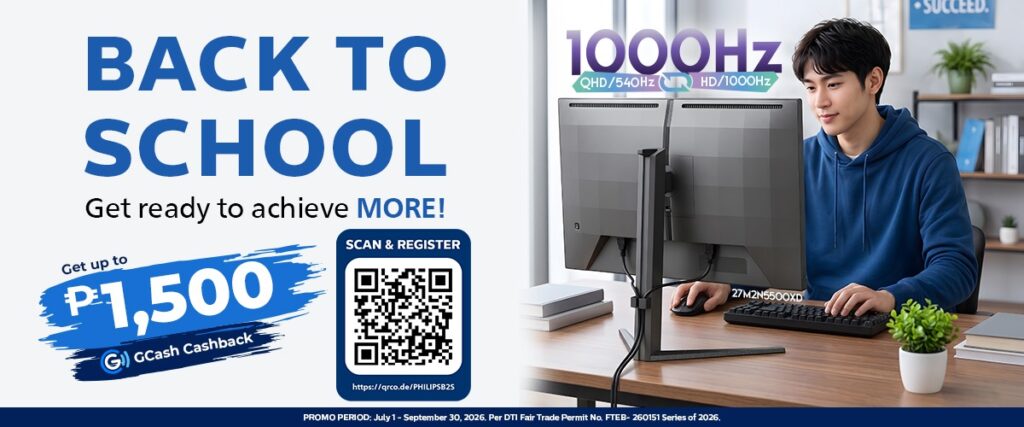 Philips Back to School 2026 Promo: Up to Php 1,500 GCash Cashback on Monitors 85 image 7