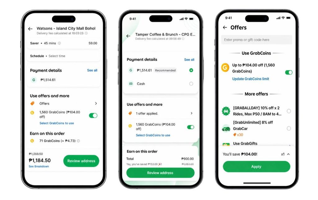 GrabCoins can be used across Grabs everyday services including GrabCar GrabFood and GrabMart