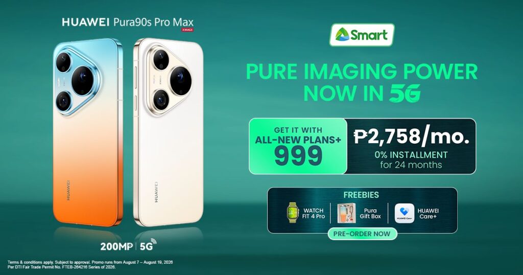 Smart opens postpaid pre-orders for HUAWEI Pura 90s Series 86 Smart x HUAWEI Pura 90s 2