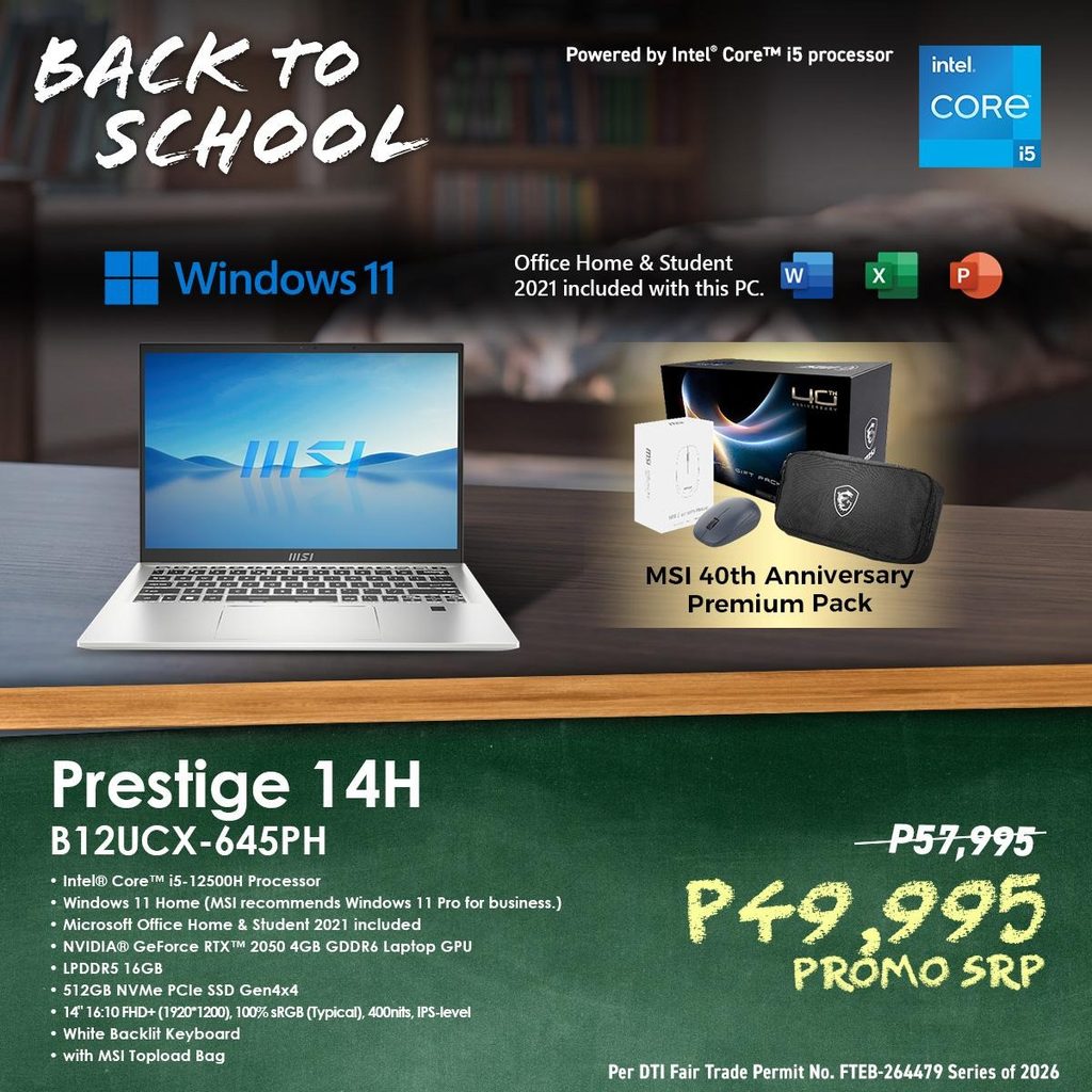 Back to School, Back to Better: Save Up to Php 53,000 on MSI Laptops 87 image 20
