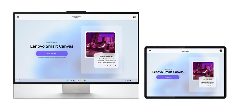 Lenovo Expands Yoga Lineup With RTX Spark Laptops, AI Tablets, and Cross-Device Tools 88 12 Lenovo Smart Canvas Concept