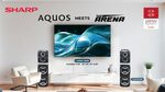 AQUOS 4K TV and The Arena Speaker FI 1