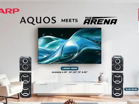 Sharp launches AQUOS JJ5000X 4K TVs and 200W The Arena speaker in PH 93 AQUOS 4K TV and The Arena Speaker FI 1