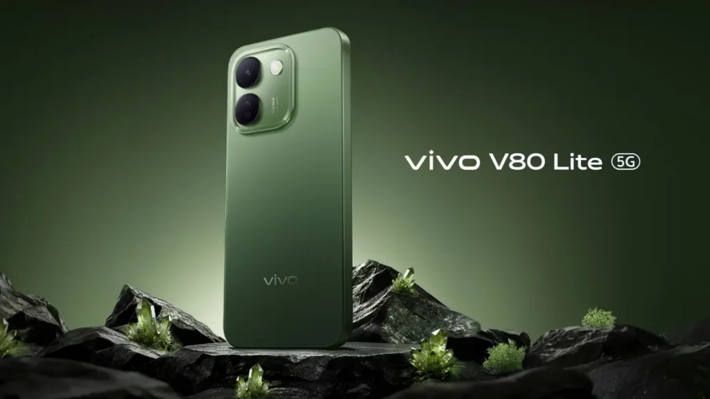 Vivo V80 Lite 5G Launched with Massive 10000mAh Battery 120Hz AMOLED Display Dimensity 7300e 50MP Sony Camera