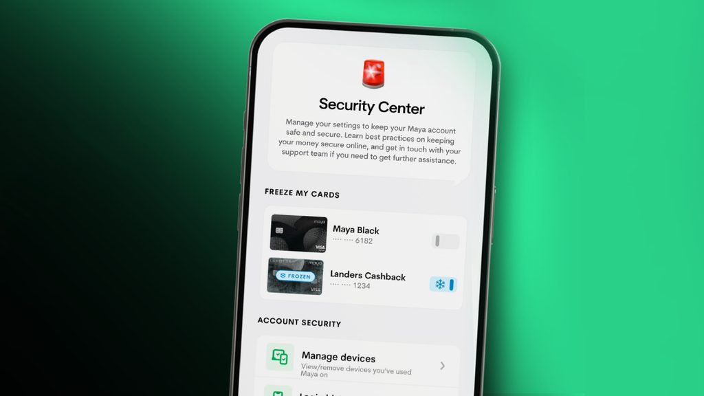 Maya urges users to activate Security Center tools to protect accounts 85 maya security center